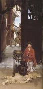 Alma-Tadema, Sir Lawrence, The Way to the Temple (mk23)